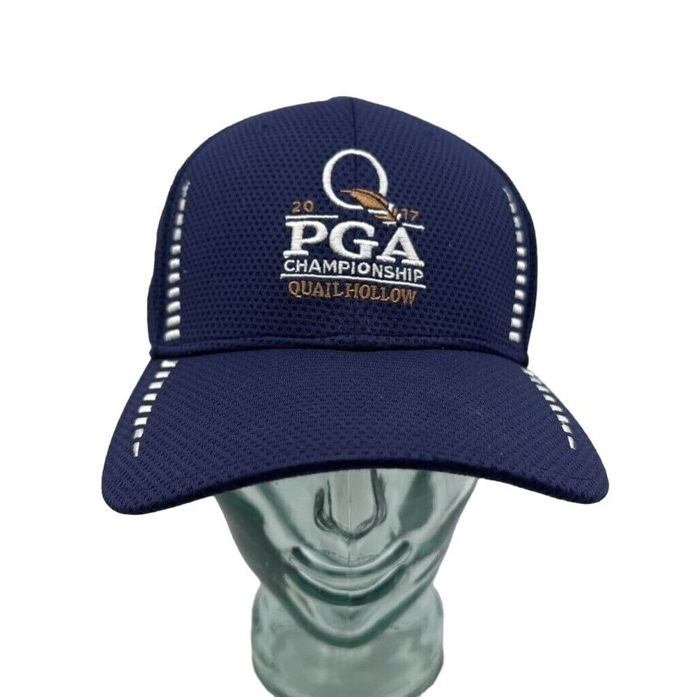 New Era PGA Championship Hat Men L/XL Navy Blue 2017 Quail Hollow‎ 3930